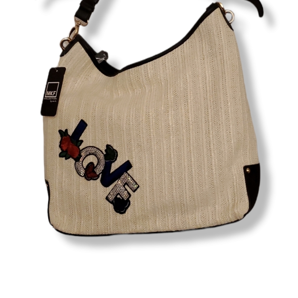 MKF Collection by Mia K. Large Woven Tote